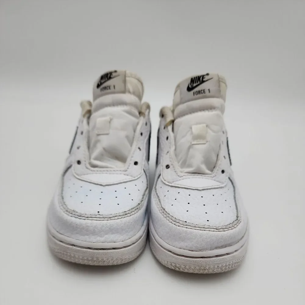 Nike Air Force 1 TD Toddler Child Size 10C Shoes White Black CZ1691-100 Sneakers